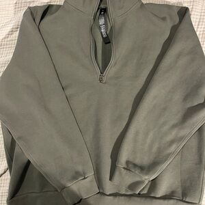 lululemon athletica Steady State Men's Olive Zip-Up Sweater